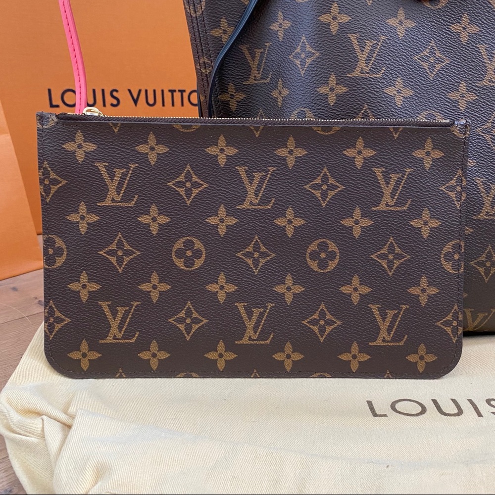 🦩FLAMINGO NEVERFULL MM W/ POUCH!🦩 RARE New Bag! - Picture 10 of 16